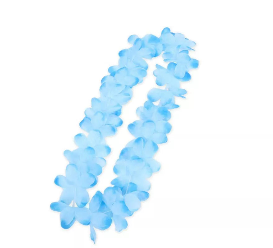 Translation missing: es.Collar Hawaii azul celeste de 50 cm