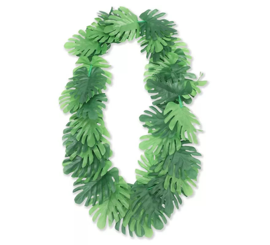 Translation missing: es.Collar Hawaii Hojas verde tropical