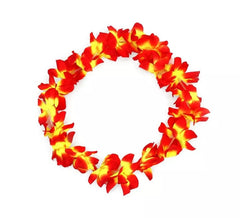 Collar Hawaii mediano rojo y amarillo de 46 cm