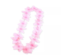 Collar Hawaii rosa suave de 55 cm
