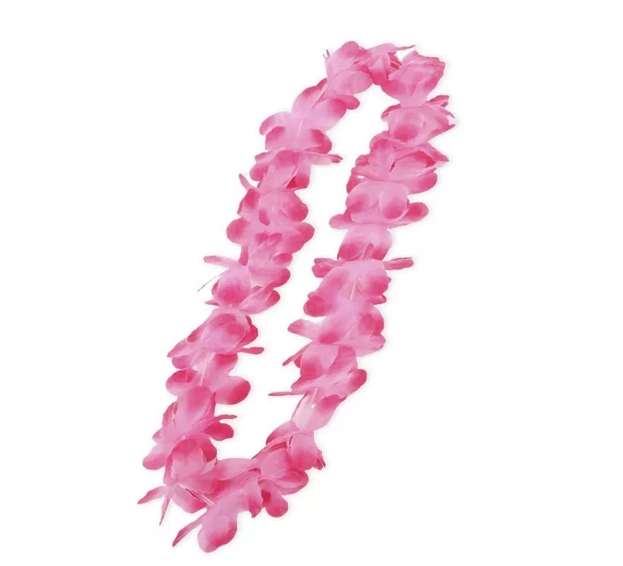 Translation missing: es.Collar Hawaii rosa y fucsia de 50 cm