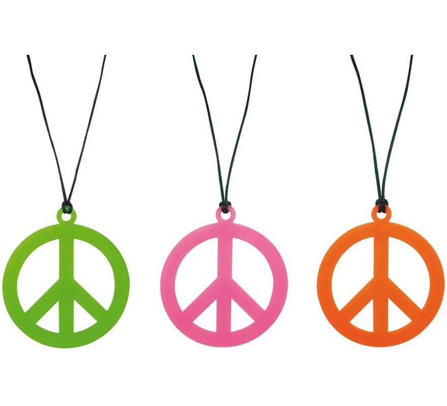 Translation missing: es.Collar Hippie Símbolo de la Paz en colores surtidos