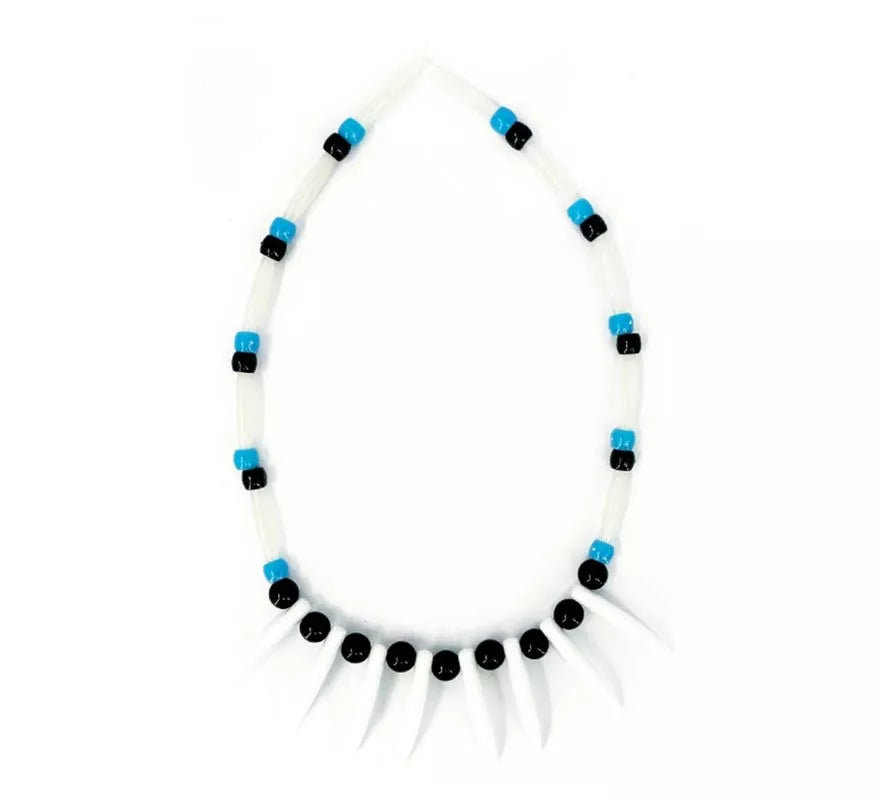 Translation missing: es.Collar Indígena azul y negro de 25 cm
