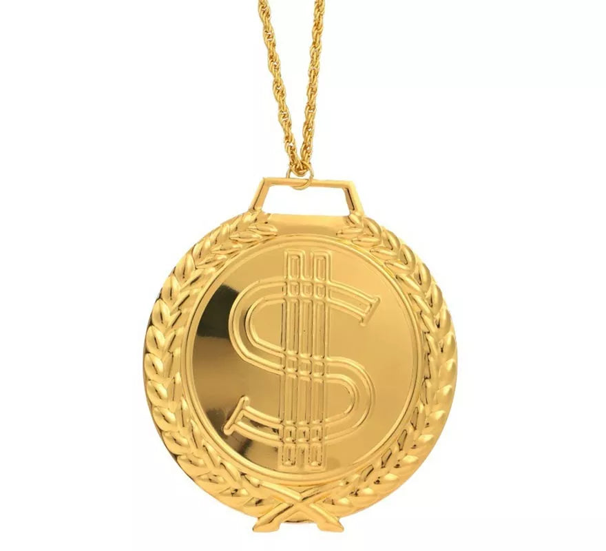 Translation missing: es.Collar Medallón Dólar dorado