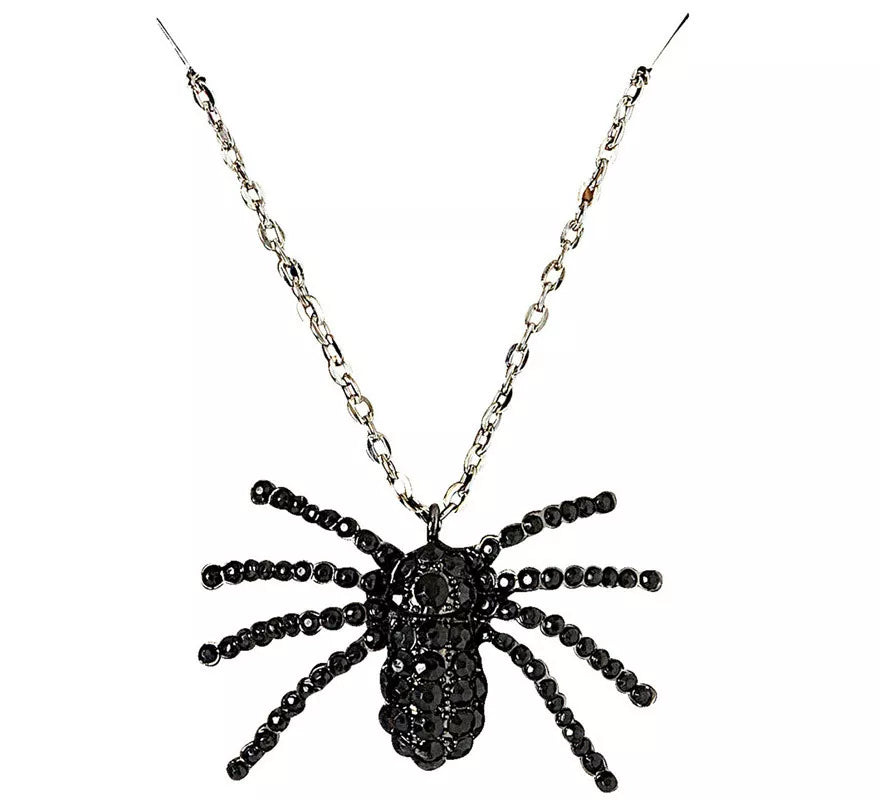 Translation missing: es.Collar Negro de Araña con Pedrería