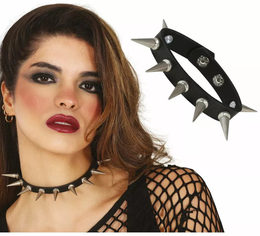 Translation missing: es.Collar Punk con Pinchos adulto