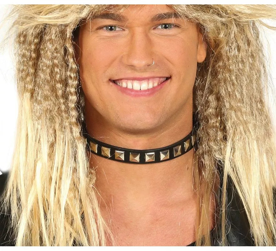 Translation missing: es.Collar Punk Negro y Dorado