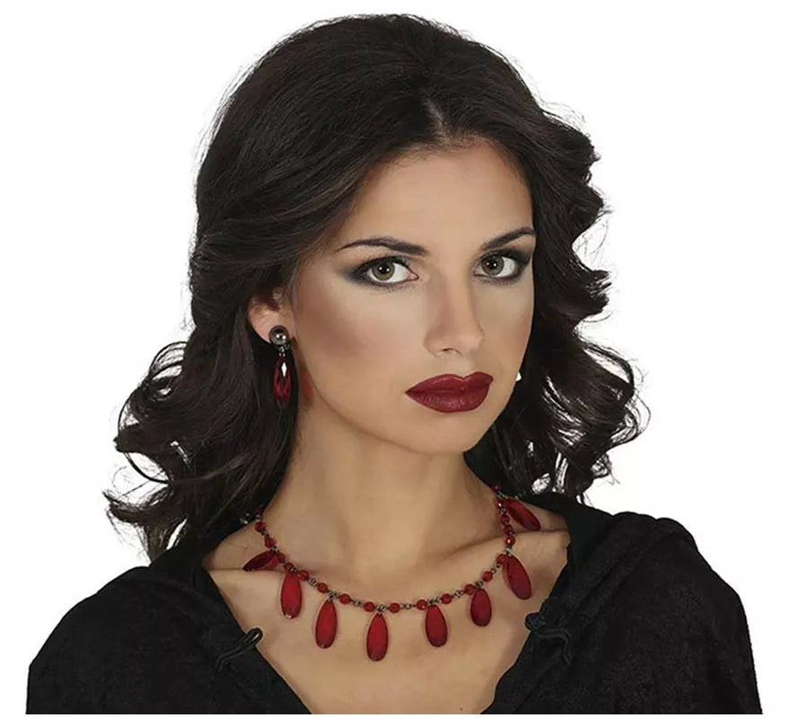 Translation missing: es.Collar y Pendientes Rubíes rojos