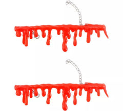 Collar y Pulsera de Sangre Chorreando
