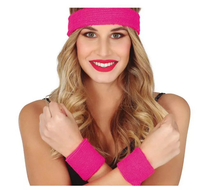 Translation missing: es.Conjunto de 2 Muñequeras y Cinta en varios colores para mujer