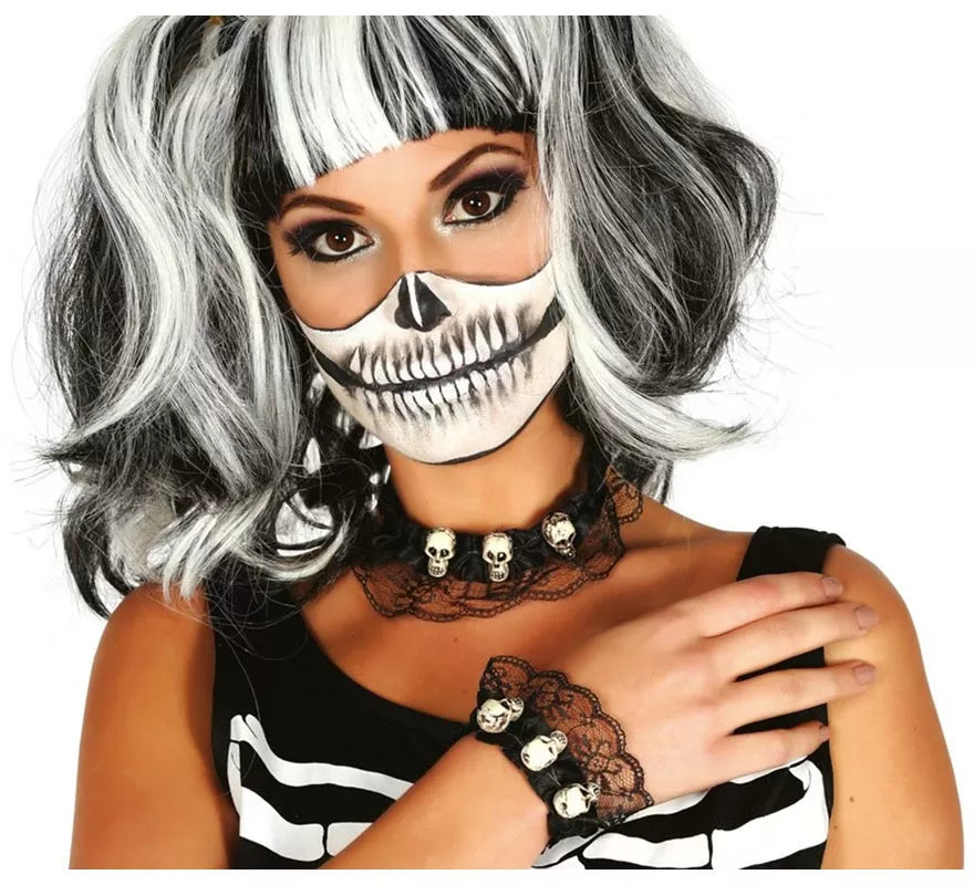 Translation missing: es.Conjunto de gargantilla y pulsera de Calaveras