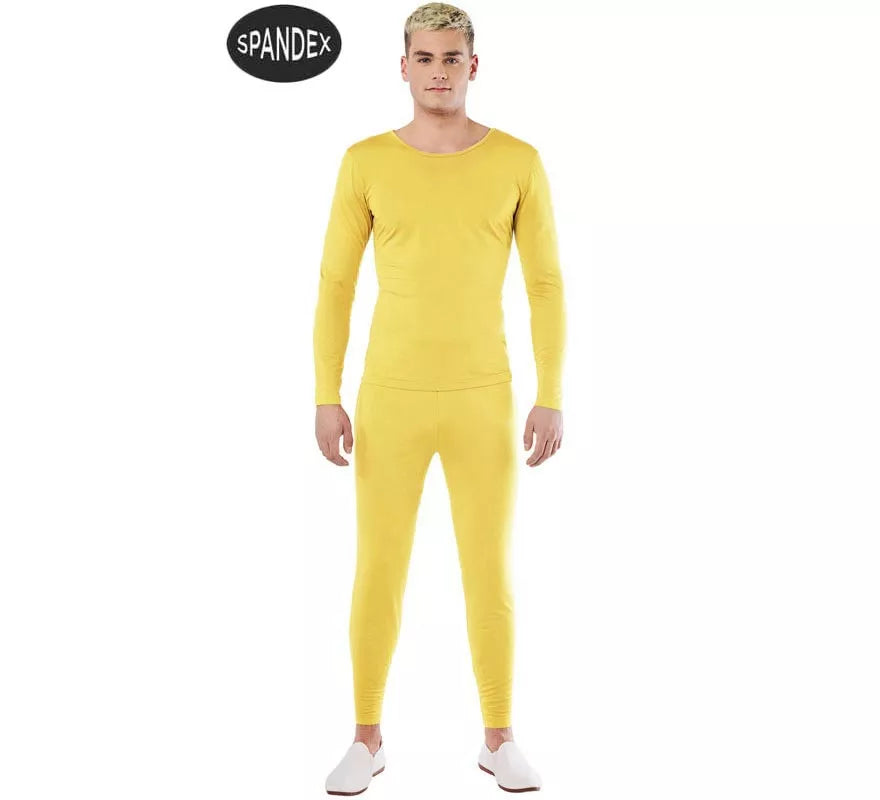 Translation missing: es.Conjunto Maillot Spandex en 2 piezas color Amarillo hombre