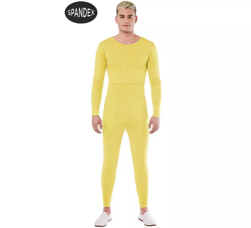 Translation missing: es.Conjunto Maillot Spandex en 2 piezas color Amarillo hombre