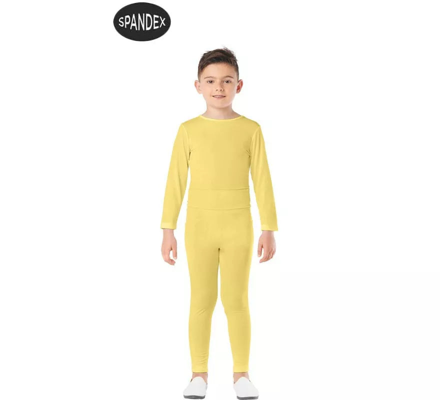 Translation missing: es.Conjunto Maillot Spandex en 2 piezas color Amarillo para niños