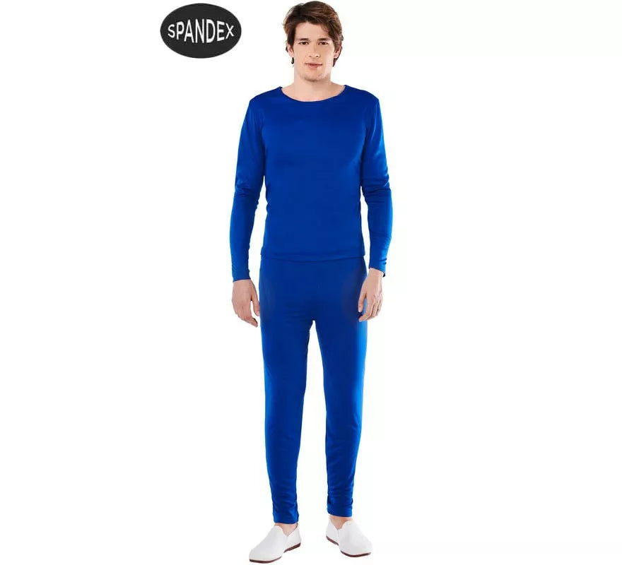 Translation missing: es.Conjunto Maillot Spandex en 2 piezas color Azul para hombre
