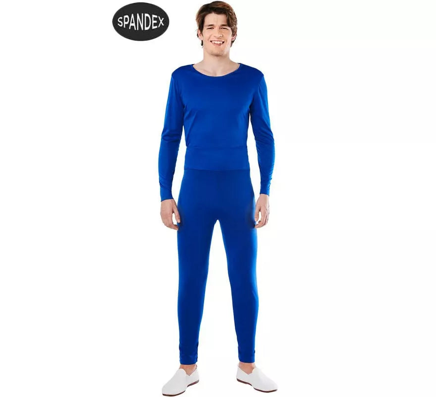 Translation missing: es.Conjunto Maillot Spandex en 2 piezas color Azul para hombre