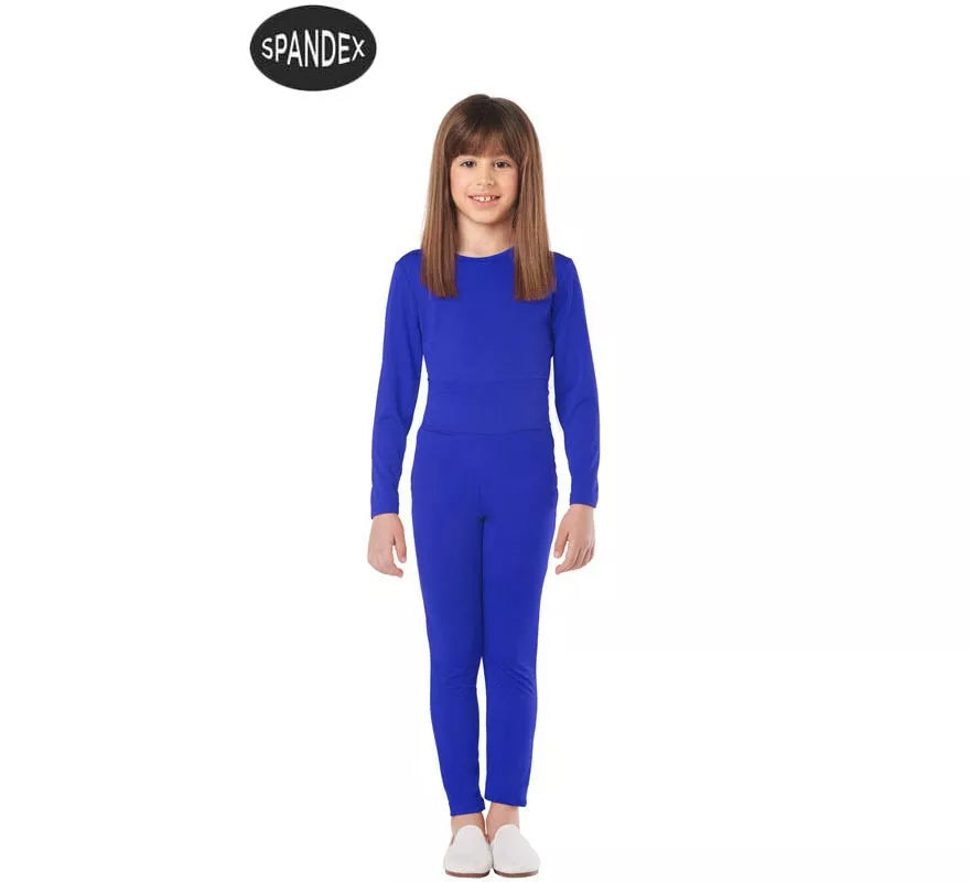 Translation missing: es.Conjunto Maillot Spandex en 2 piezas color Azul para niños