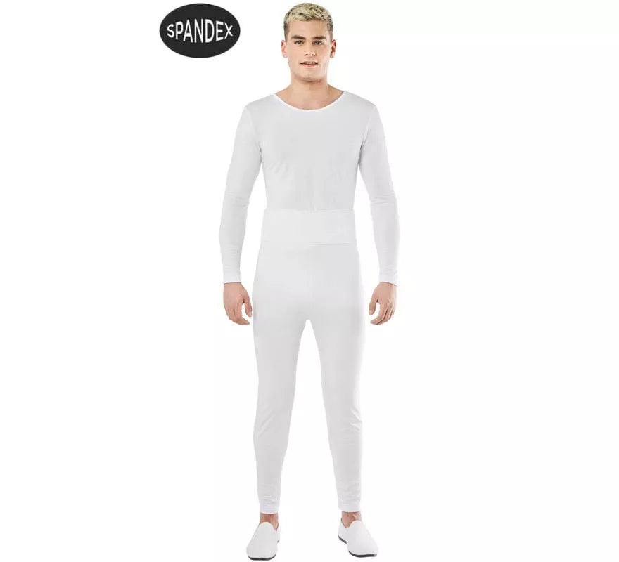 Translation missing: es.Conjunto Maillot Spandex en 2 piezas color Blanco para hombre
