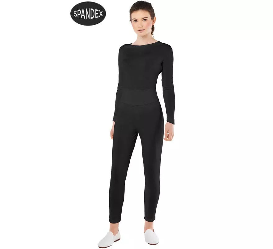 Translation missing: es.Conjunto Maillot Spandex en 2 piezas color Negro para mujer