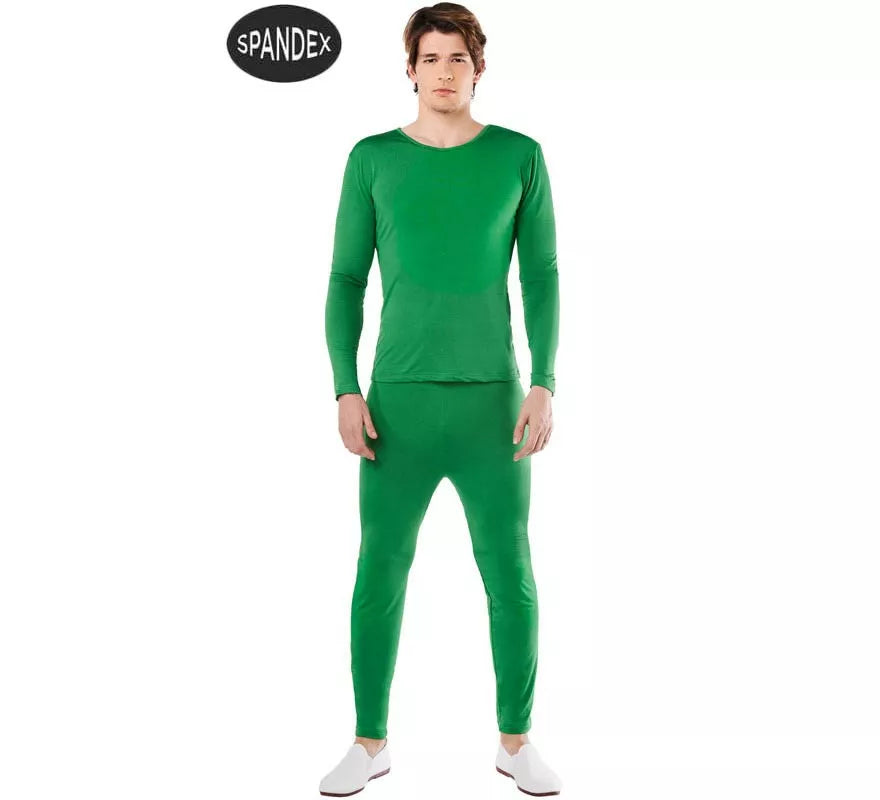 Translation missing: es.Conjunto Maillot Spandex en 2 piezas color Verde para hombre