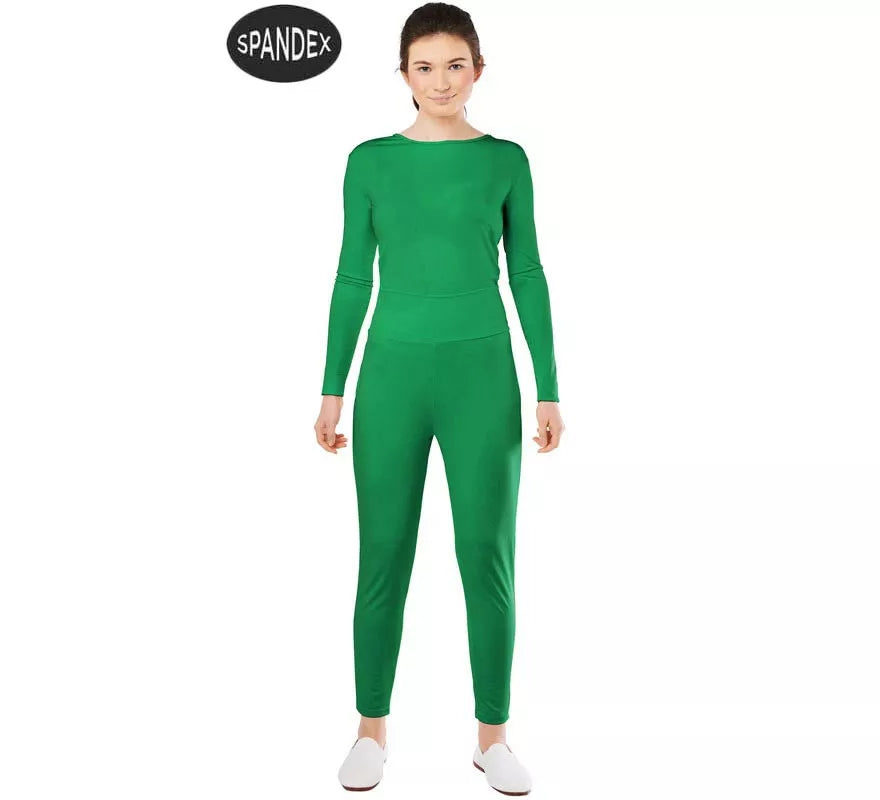Translation missing: es.Conjunto Maillot Spandex en 2 piezas color Verde para mujer