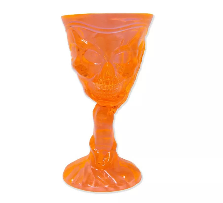 Translation missing: es.Copa Calavera naranja de 9,5x8x18,5 cm