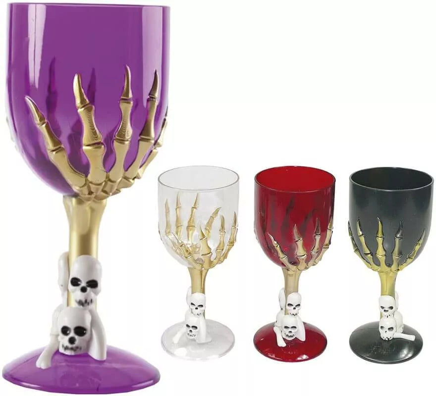 Translation missing: es.Copa con Mano de Esqueleto de 18 cm en 4 colores surtidos