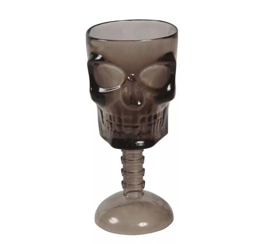 Translation missing: es.Copa de Calavera Negra Transparente de 18 cm
