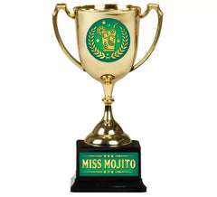 Copa Miss Mojito dorado y verde 18 cm