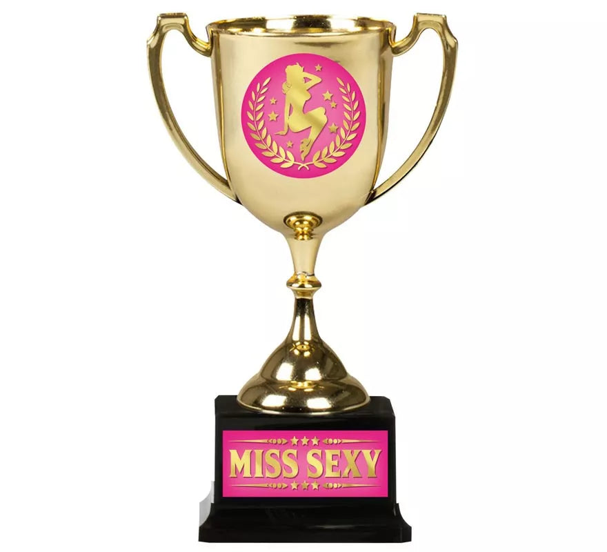 Translation missing: es.Copa Miss Sexy dorado y fucsia 18 cm