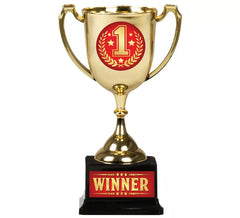 Copa Winner dorado y rojo 18 cm