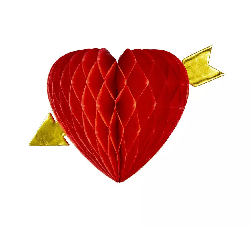 Translation missing: es.Corazón Flechado en Forma de Nido de Abeja de 13 cm/dm