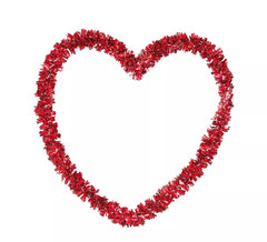 Corazón San Valentín en hilos de cobre de 27X27 cm