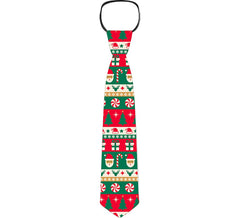 Corbata Bastón de Caramelo rojo y verde de 45 cm