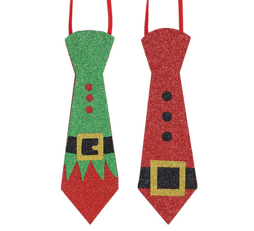 Translation missing: es.Corbata Cinturones de Papá Noel y Elfo en modelos surtidos de 8,5X24 cm