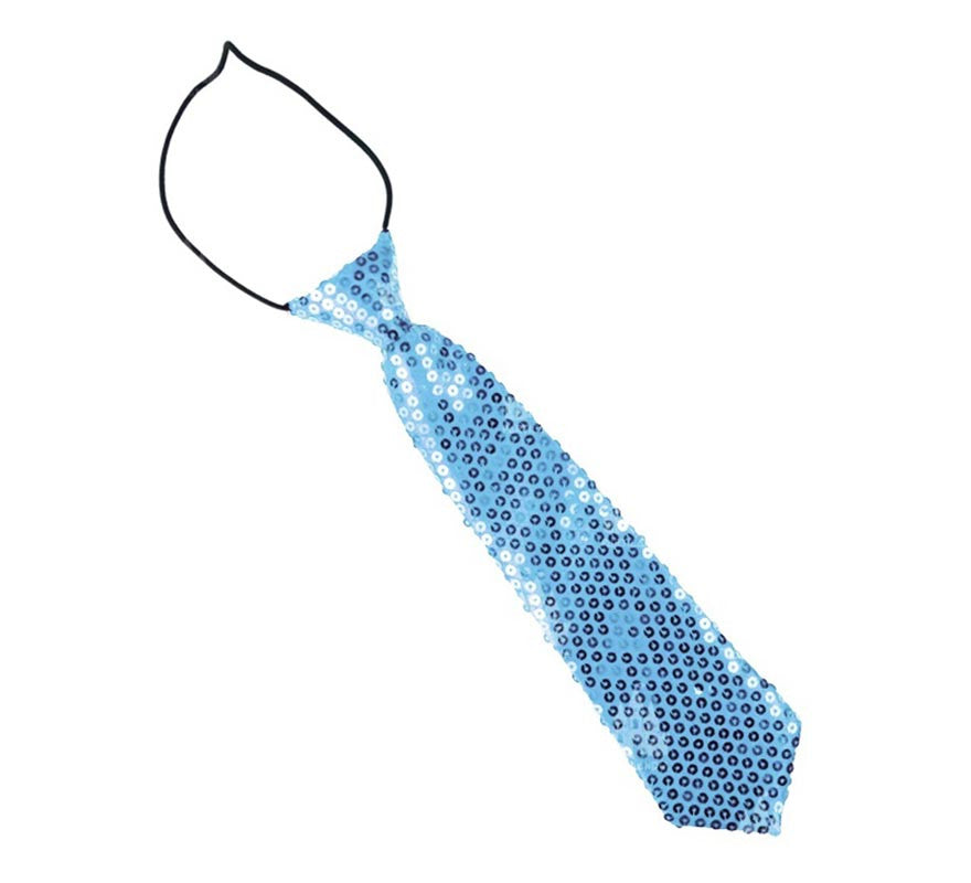 Translation missing: es.Corbata con lentejuelas infantil de 30 cm en varios colores