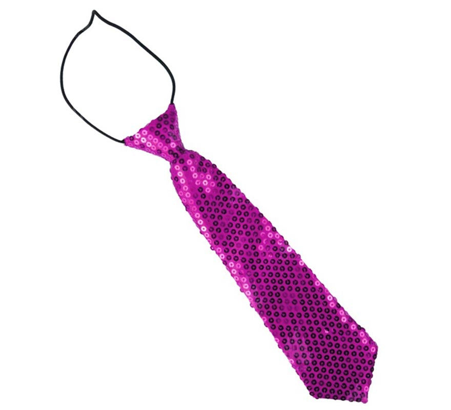 Translation missing: es.Corbata con lentejuelas infantil de 30 cm en varios colores