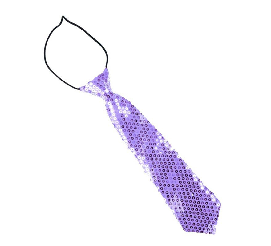 Translation missing: es.Corbata con lentejuelas infantil de 30 cm en varios colores
