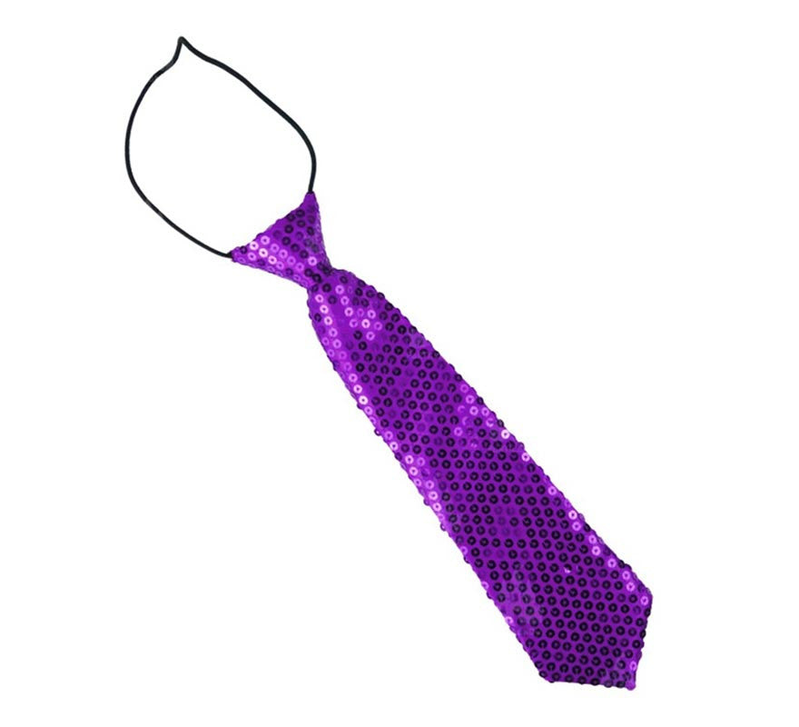 Translation missing: es.Corbata con lentejuelas infantil de 30 cm en varios colores