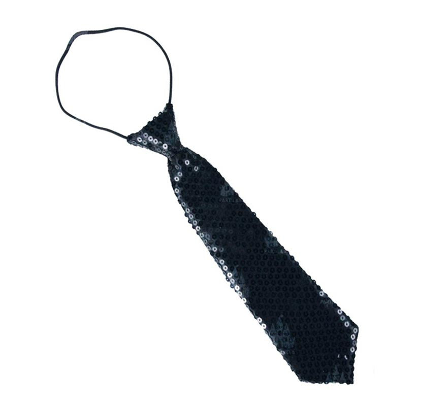 Translation missing: es.Corbata con lentejuelas infantil de 30 cm en varios colores