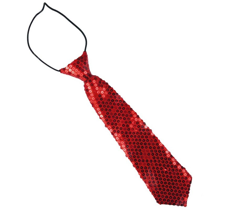 Translation missing: es.Corbata con lentejuelas infantil de 30 cm en varios colores