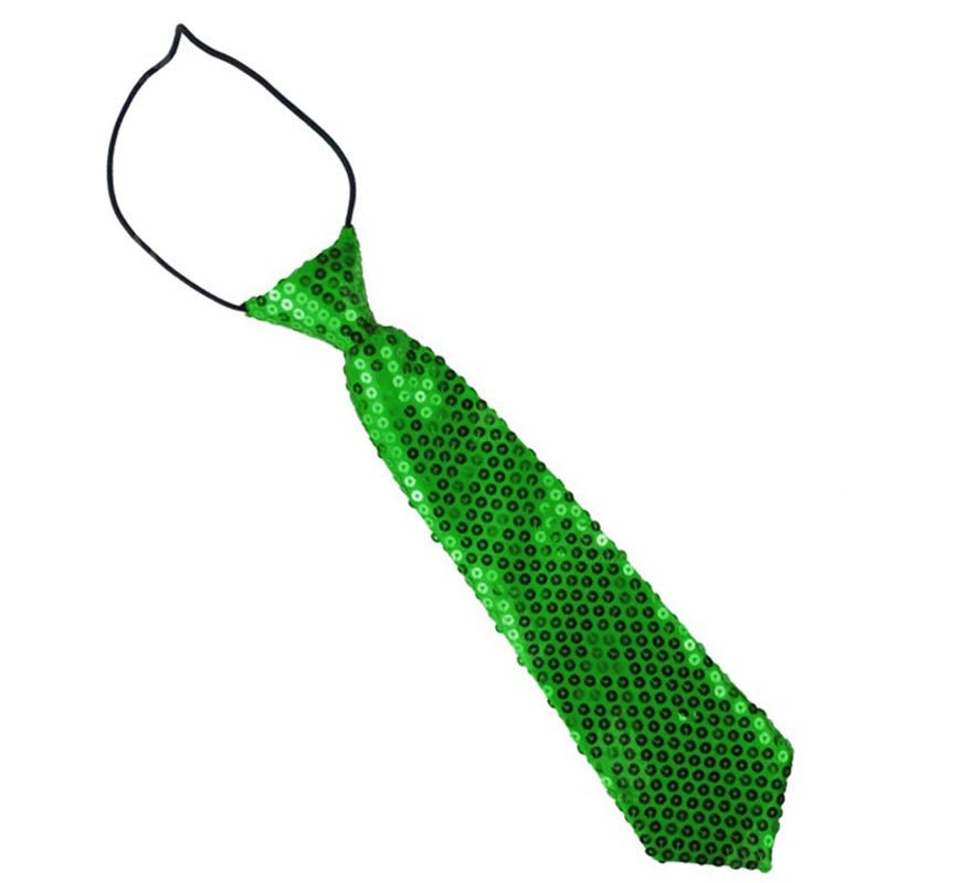 Translation missing: es.Corbata con lentejuelas infantil de 30 cm en varios colores