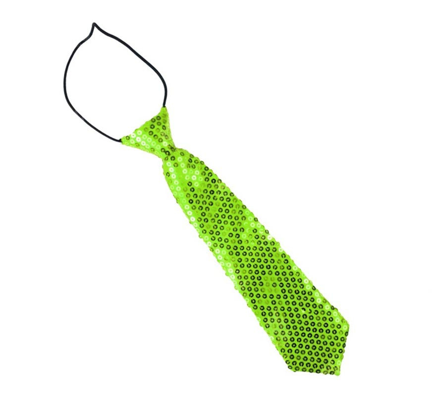 Translation missing: es.Corbata con lentejuelas infantil de 30 cm en varios colores