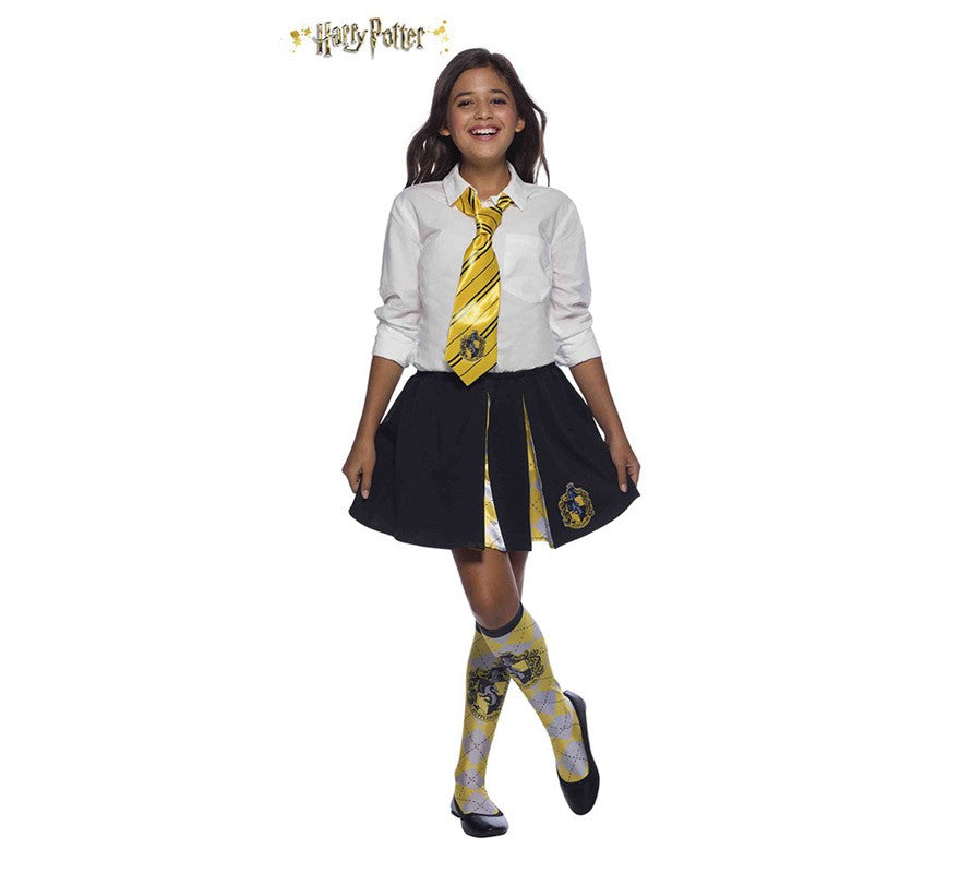 Translation missing: es.Corbata de Hufflepuff Harry Potter Deluxe para niña
