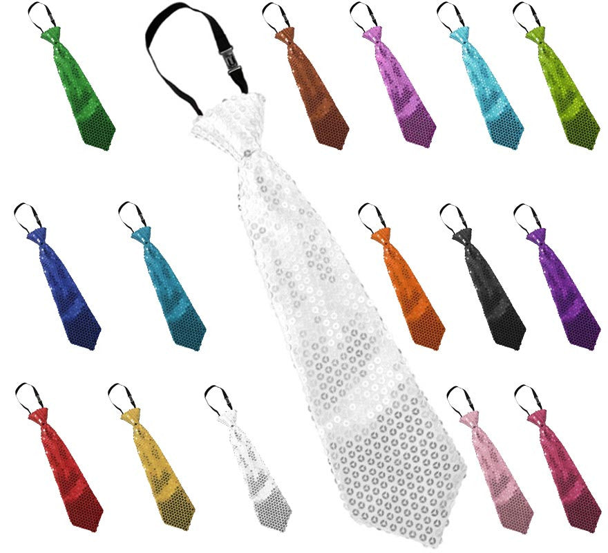 Translation missing: es.Corbata de Lentejuelas de 31 cm en varios colores