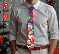 Corbata de Papá Noel DJ con Luz y Sonido de 45 cm
