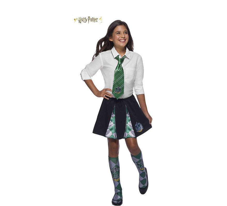 Translation missing: es.Corbata de Slytherin Harry Potter Deluxe para niños
