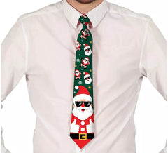 Corbata Estampada de Papá Noel de 45 cm