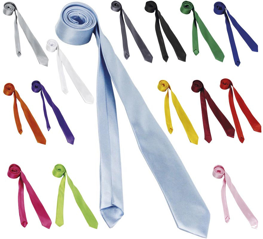 Translation missing: es.Corbata Fina de 75 cm en varios colores