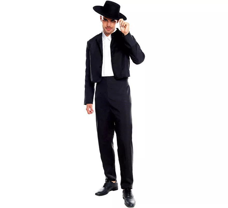 Translation missing: es.Cordobés Negro Elegante para hombre